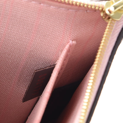 Louis Vuitton Damier Ebene Neverfull MM GM Pochette Rose Ballerine 7 of 8