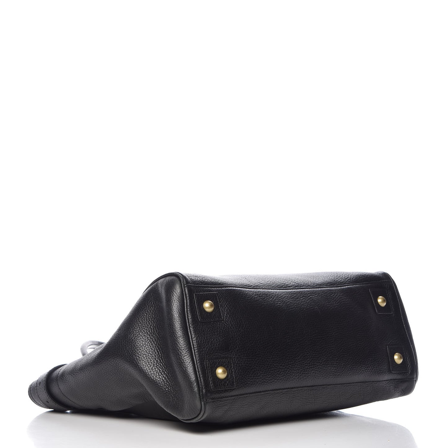 Natural Leather Bayswater Tote Black