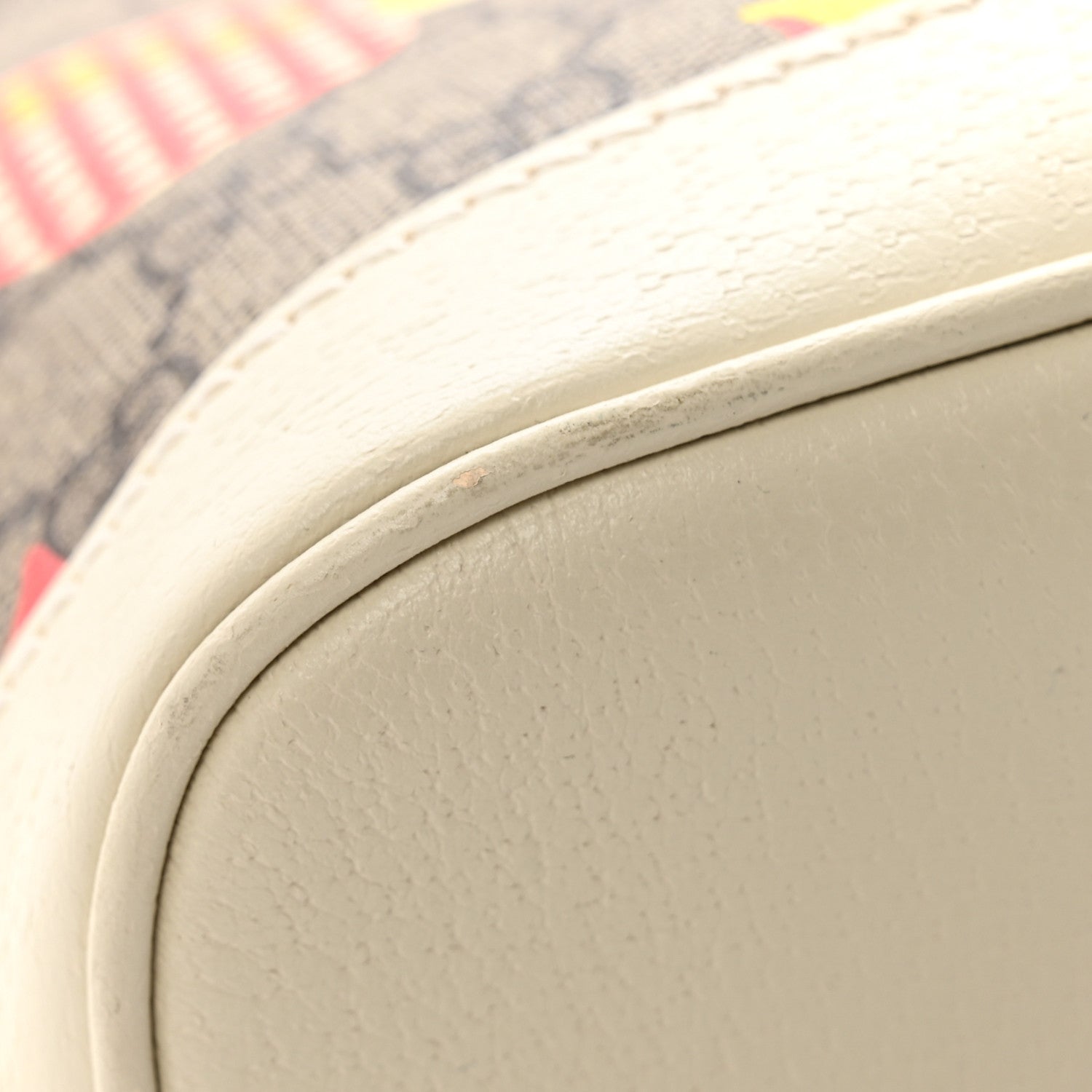 Gucci GG Supreme Monogram Les Pommes Small Retro Interlocking G Dome Backpack Beige Multicolor Mystic White 11 of 12