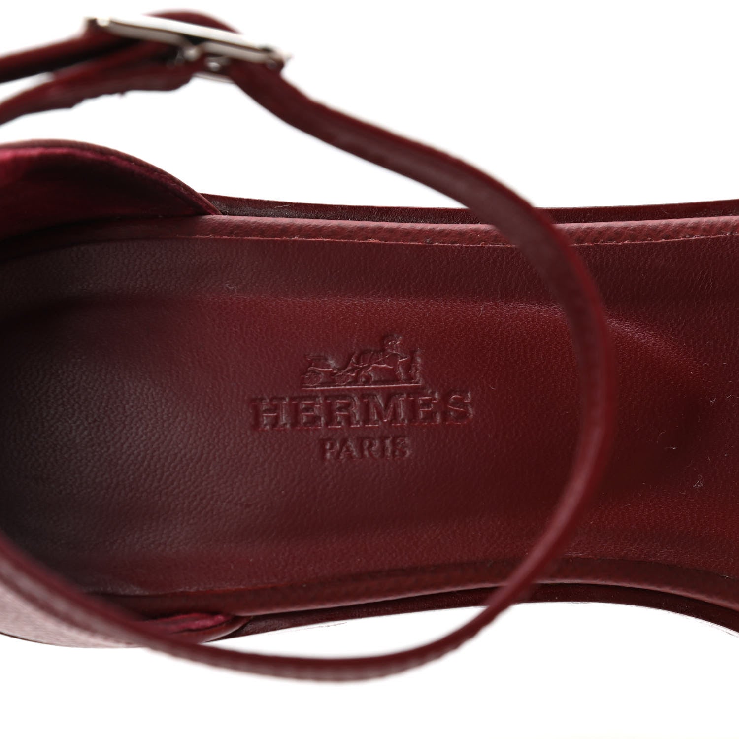 Hermes Epsom Santorini Sandals 36.5 Rouge H 16 of 17