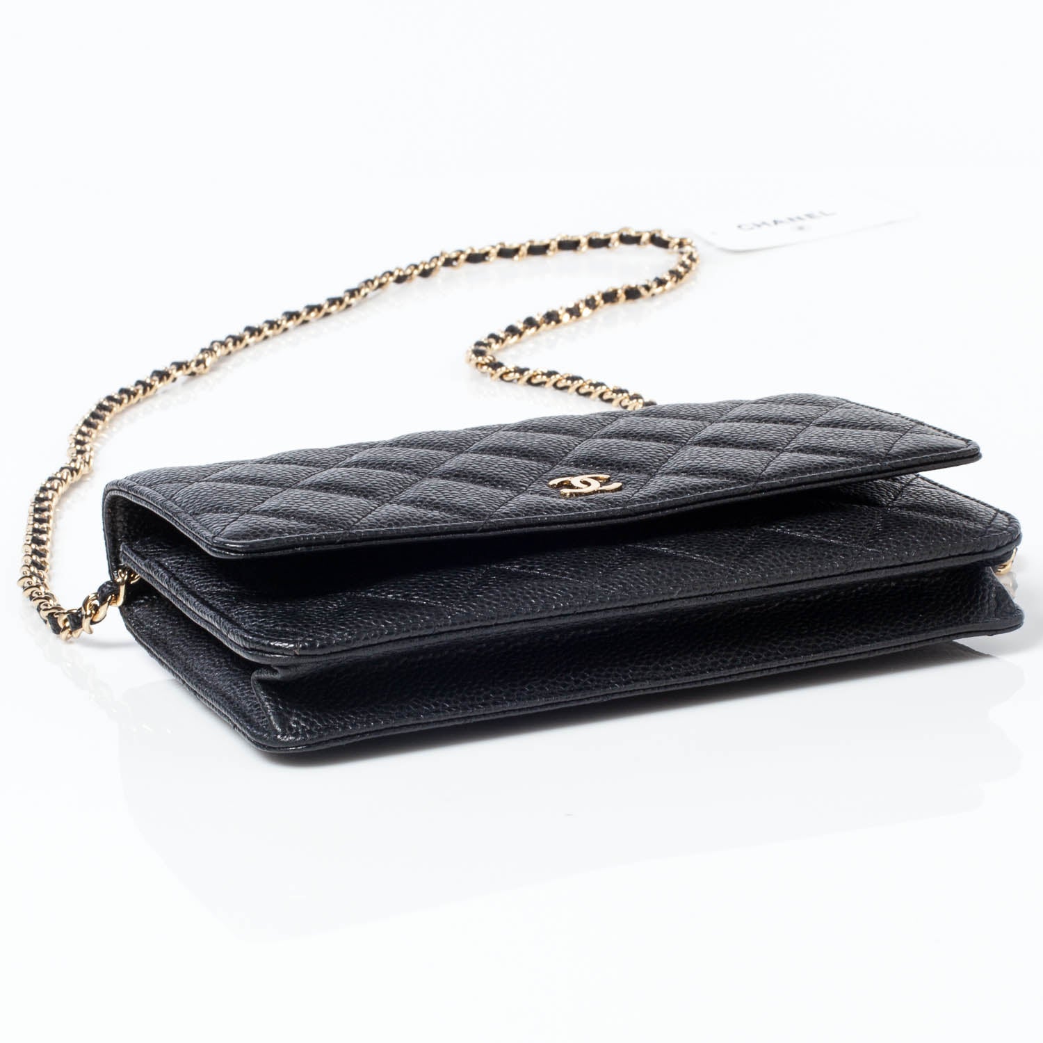 Chanel Caviar Quilted Wallet On Chain WOC Black 6 of 11
