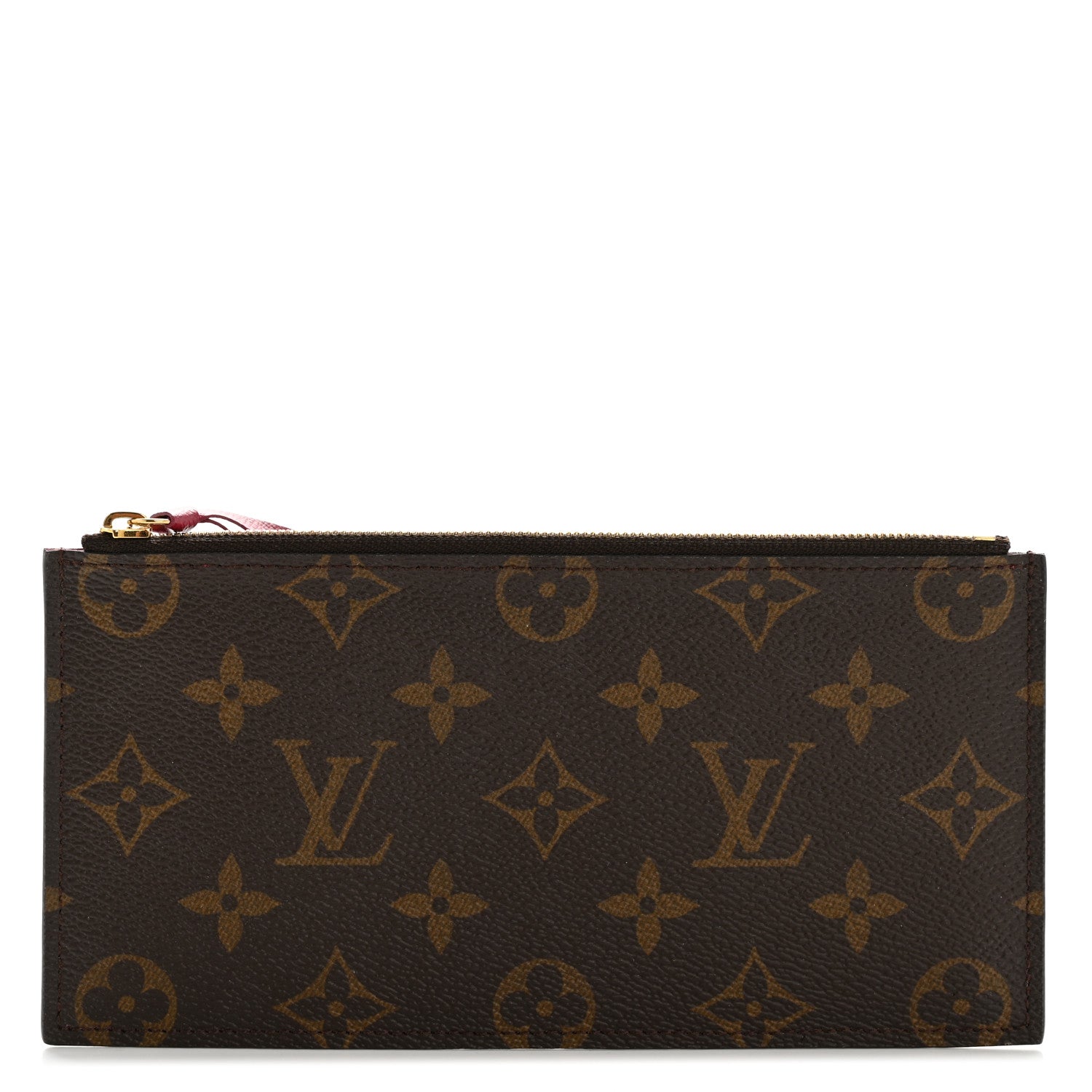 Louis Vuitton Monogram Felicie Chain Wallet Zippered Insert Fuchsia 1 of 7
