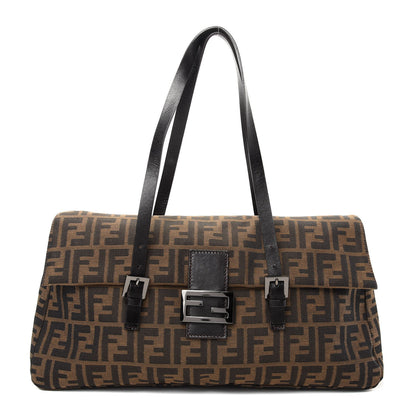 Fendi Zucca Small Shoulder BagTobacco 1 of 8
