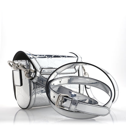 Gucci Guccissima Mirror Effect Mini Crossbody Silver Sphinx 3 of 14