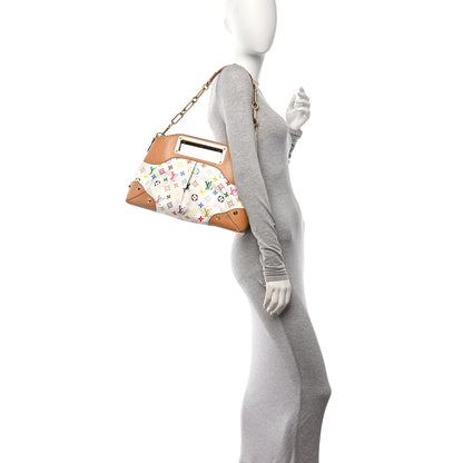 Louis Vuitton Monogram Multicolor Judy MM White 2 of 12