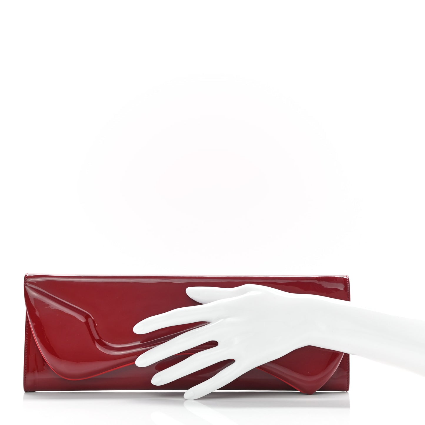 Patent Pigalle Clutch Rouge Imperial