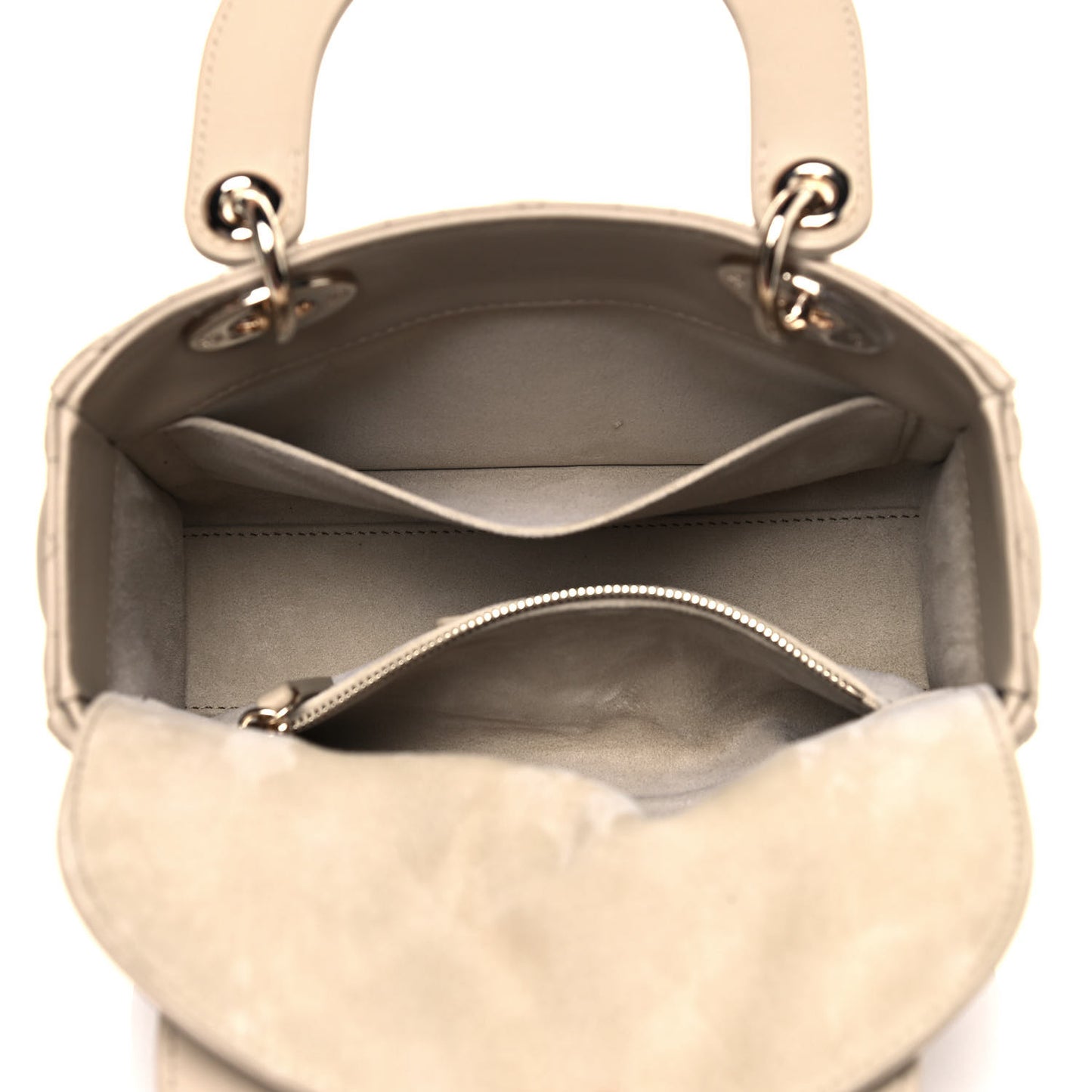 Lambskin Cannage Small My ABCDior Lady Dior Beige