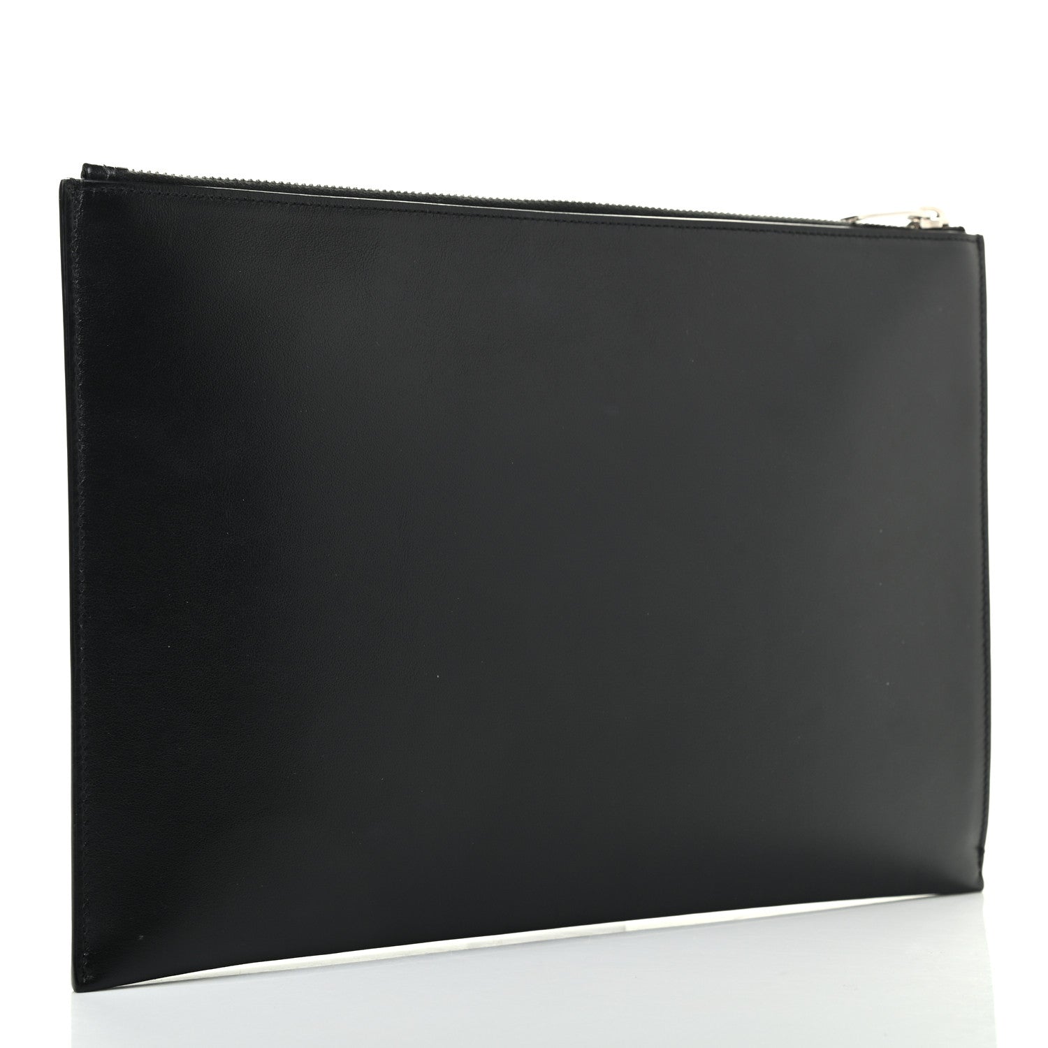Saint Laurent Calfskin Star Logo Zipped Tablet Pouch Black 3 of 7