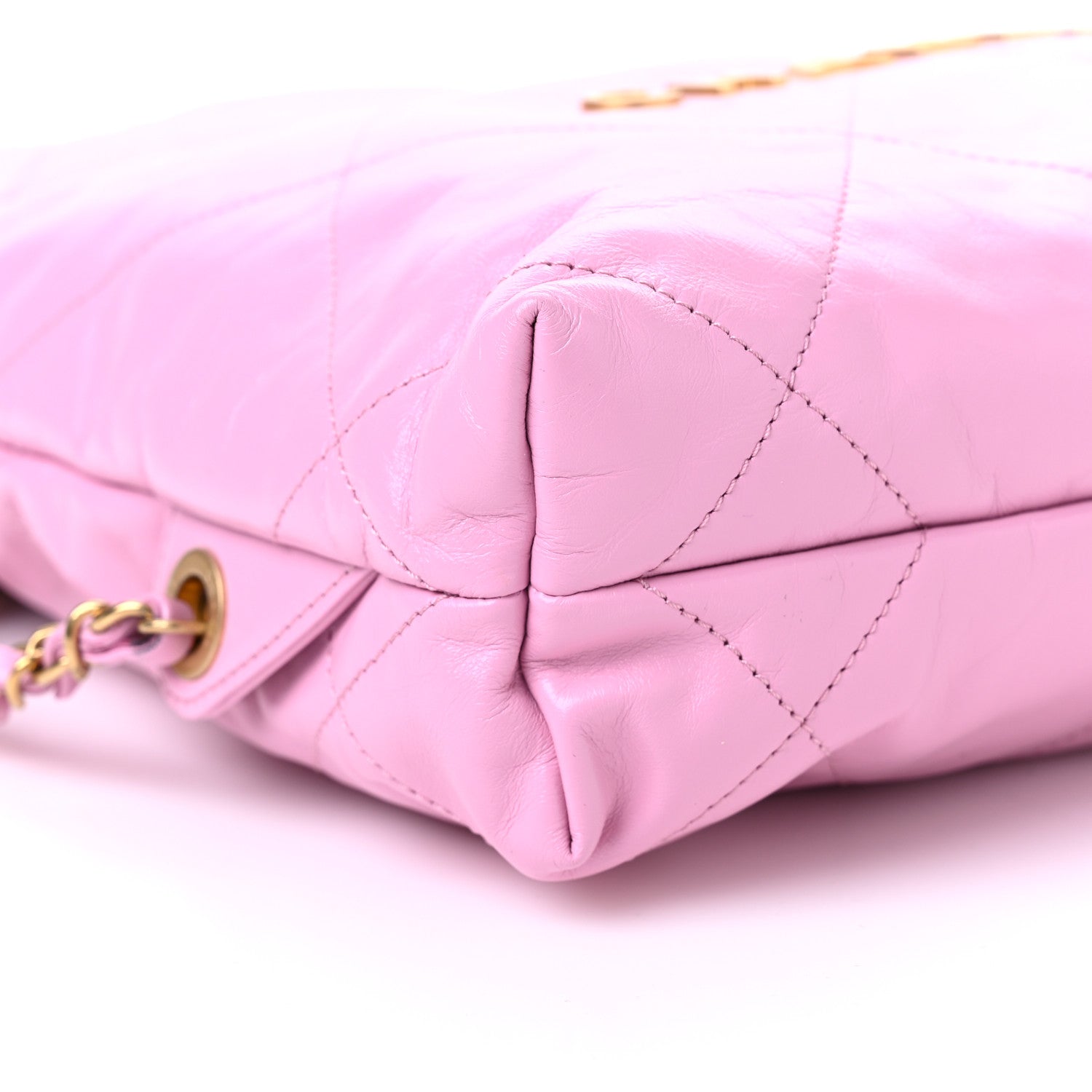 Chanel Shiny Calfskin Quilted Chanel 22 Backpack Lilac 9 of 10