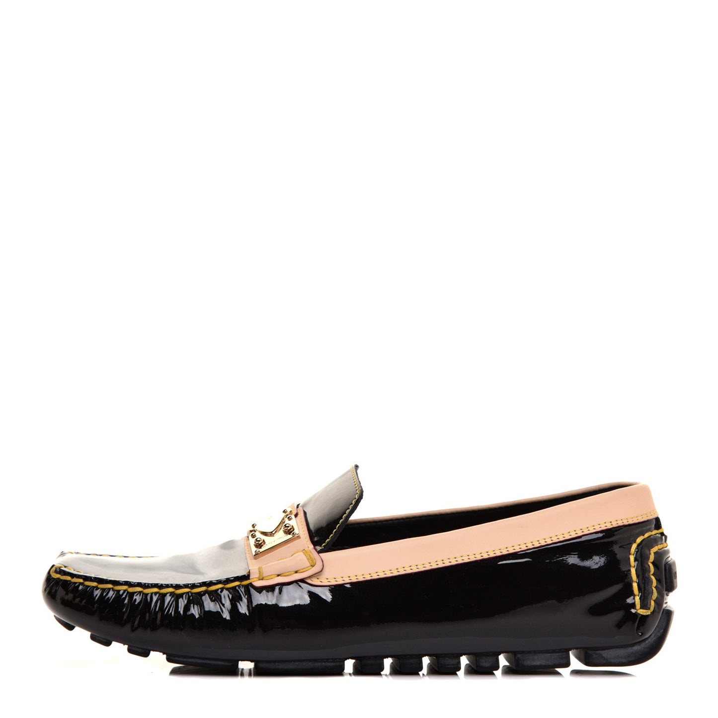Patent Vachetta Zen Driving Loafers 39 Black