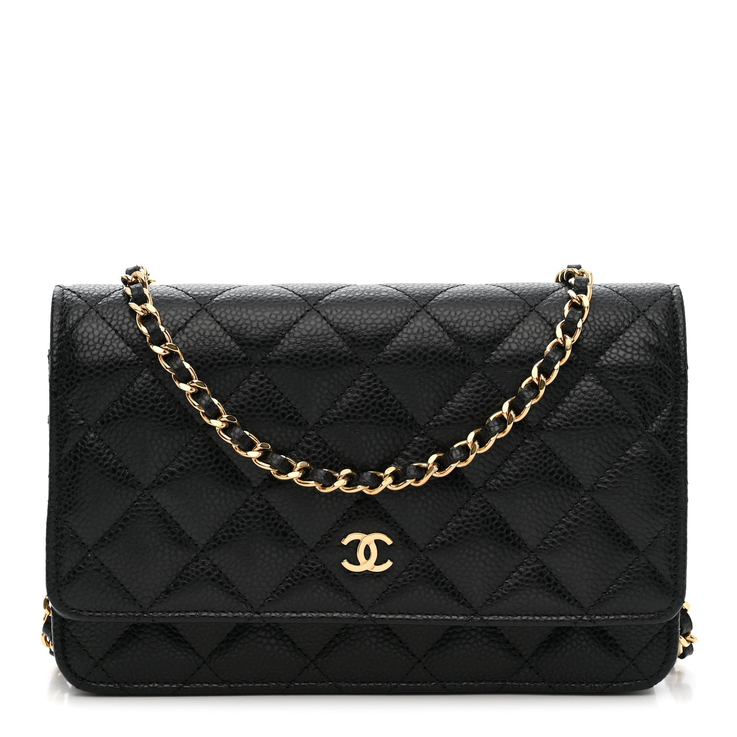 Chanel Caviar Quilted Wallet on Chain WOC Black 1 of 11