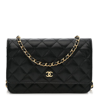 Chanel Caviar Quilted Wallet on Chain WOC Black 1 of 11