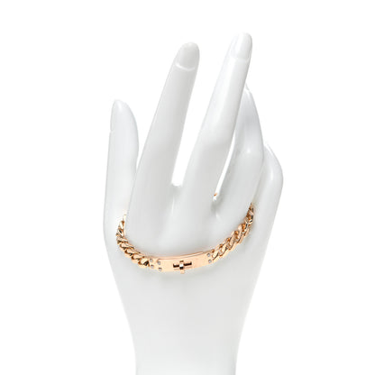 Hermes 18K Rose Gold Diamond PM Kelly Chaine Bracelet ST 2 of 5