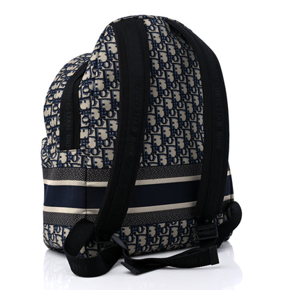 Christian Dior Oblique Diortravel Backpack Blue 3 of 13
