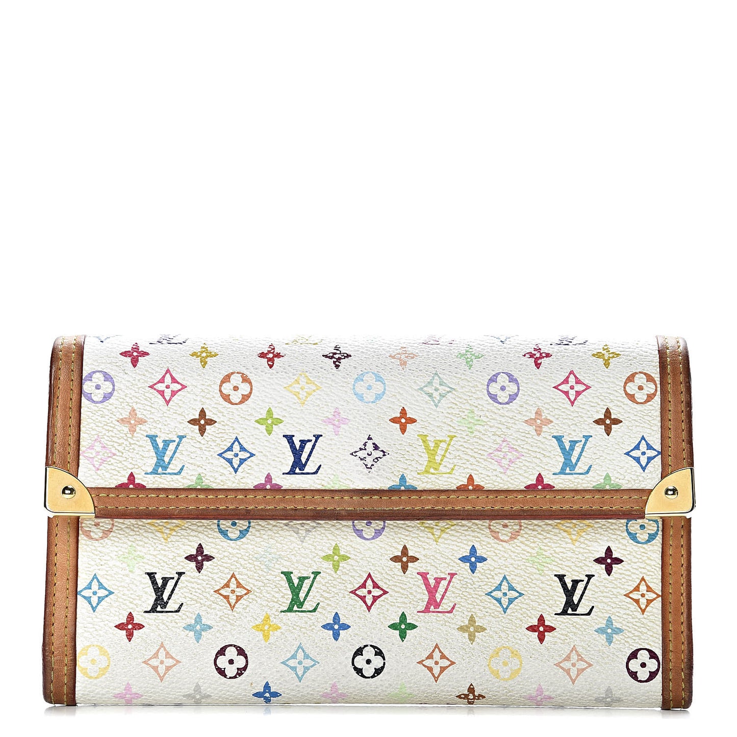 Monogram Multicolor Porte Tresor International Wallet White