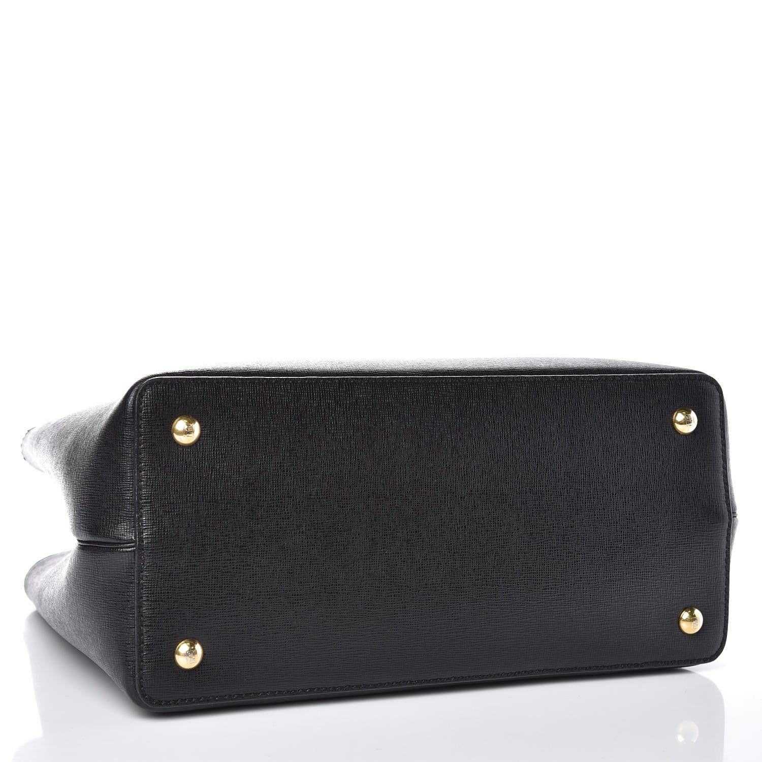 Fendi Vitello Elite Monster Petite 2Jours Tote Multicolor Black Grigio Polvere Multicolor 4 of 11