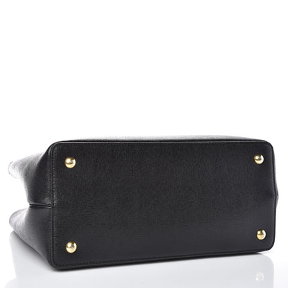 Fendi Vitello Elite Monster Petite 2Jours Tote Multicolor Black Grigio Polvere Multicolor 4 of 11