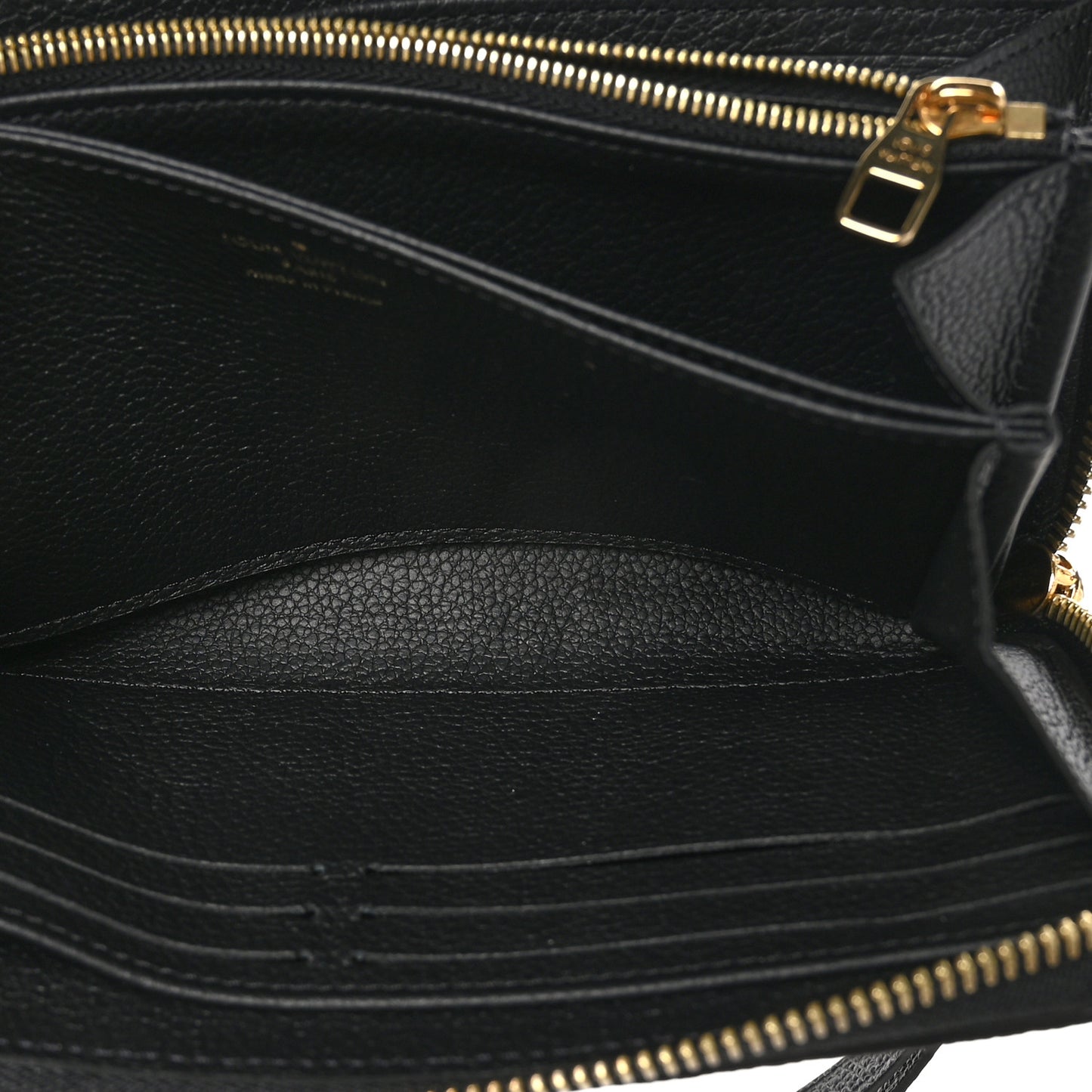 Empreinte Monogram Giant Zippy Wallet Black Beige