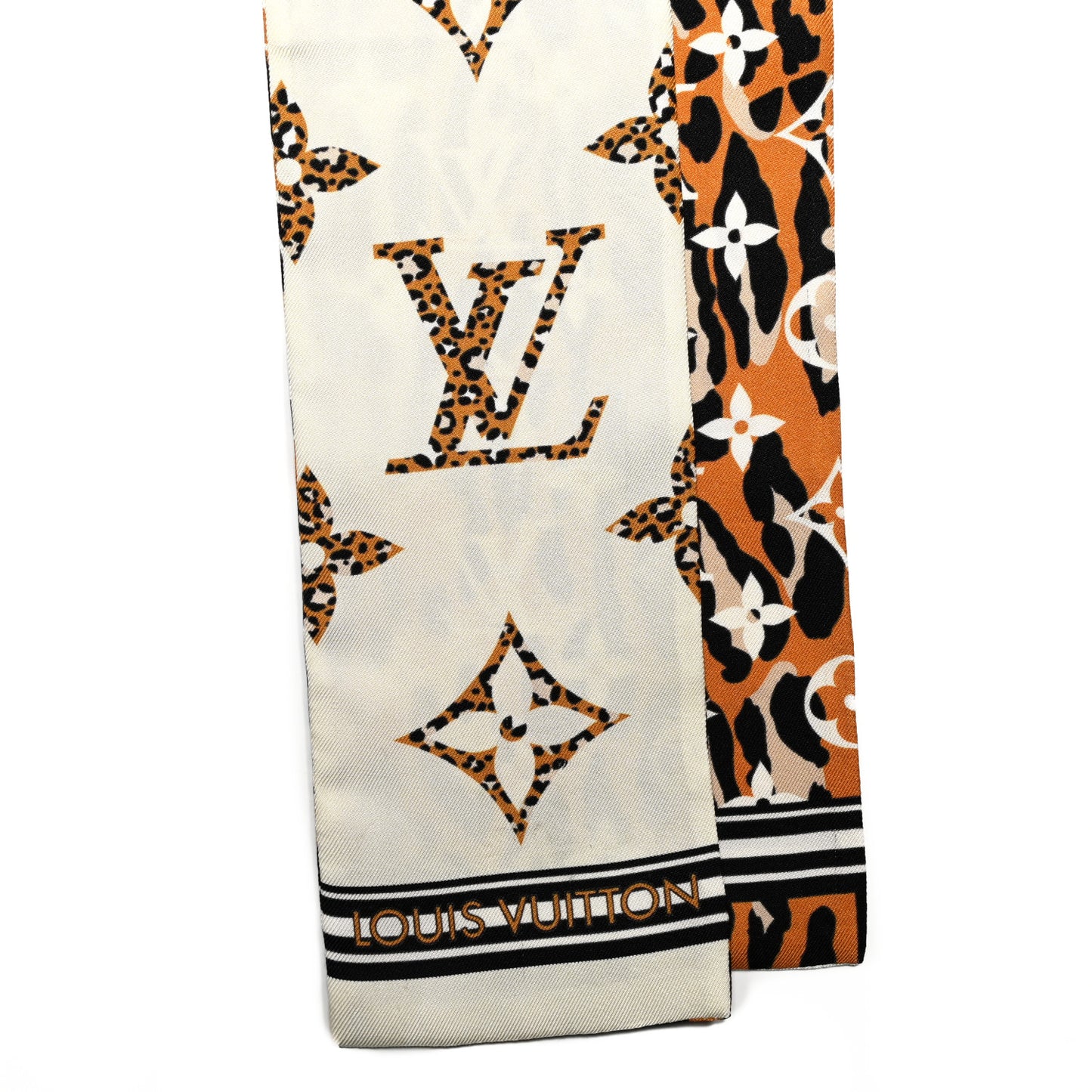 Silk Monogram Giant Jungle Bandeau Ivory