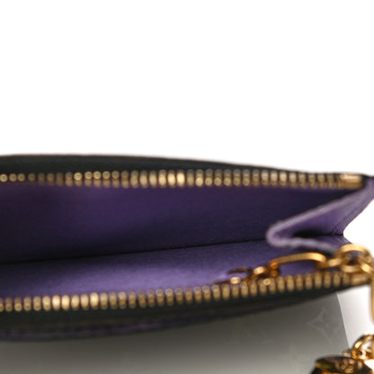 Louis Vuitton Monogram Multicolor Key Pouch Black Violet 5 of 9