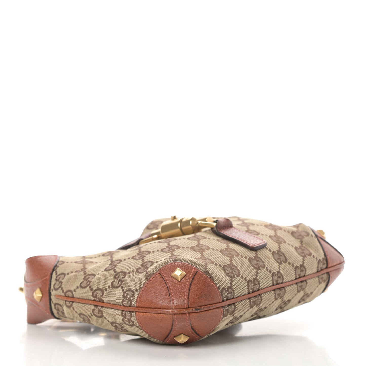 Monogram Mini Piston Lock Jackie O Hobo Brown
