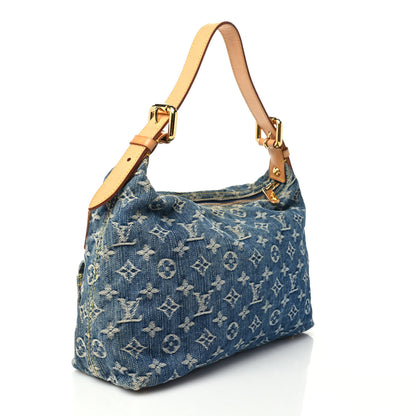 Louis Vuitton Monogram Denim Baggy PM Blue 3 of 8