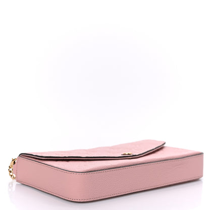 Louis Vuitton Empreinte Pochette Felicie Chain Wallet Rose Poudre 5 of 9