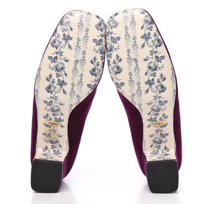 Gucci Softy Velvet GG Victoire 55mm Loafer Pumps 37 Fucsia 5 of 9