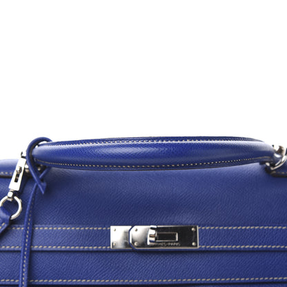 Hermes Epsom Candy Kelly Retourne 35 Bleu Electrique Mykonos 29 of 36