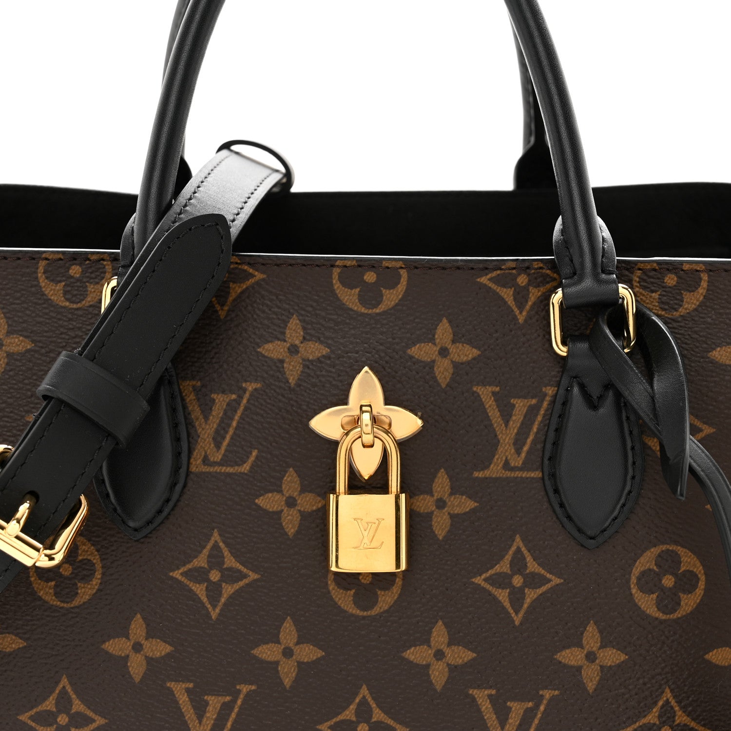 Louis Vuitton Monogram Flower Tote Black 8 of 12
