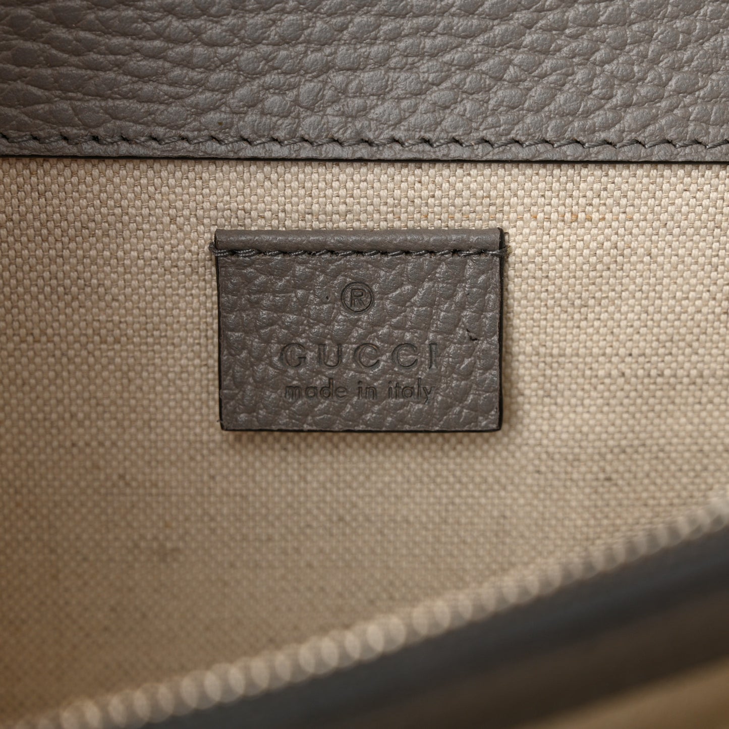 Pebbled Calfskin Small Dionysus Shoulder Bag Dusty Grey