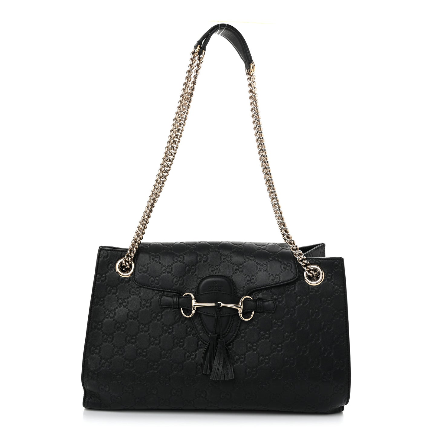 Guccissima Large Emily Chain Shoulder Bag Black