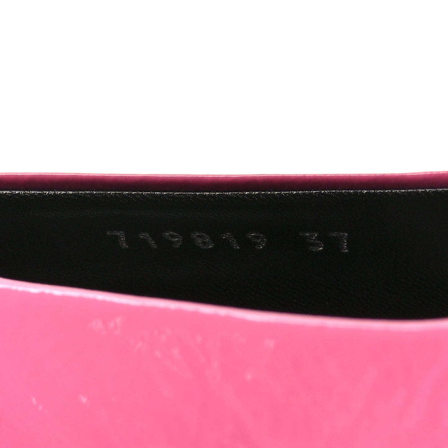 Shiny Calfskin BB Square Knife 80mm Pumps 37 Sweet Pink