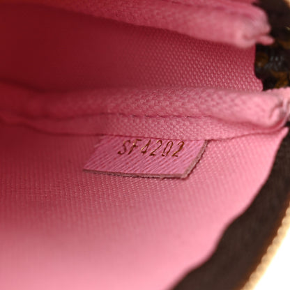 Louis Vuitton Monogram 2022 Christmas Animation Paris Mini Pochette Accessories Pink 6 of 8