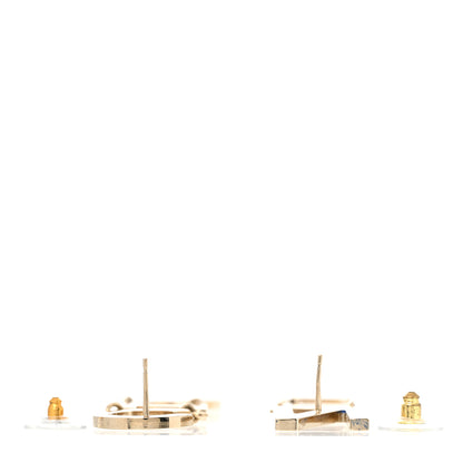 Chanel Metal Cha-Nel Logo Drop Earrings Gold 3 of 7