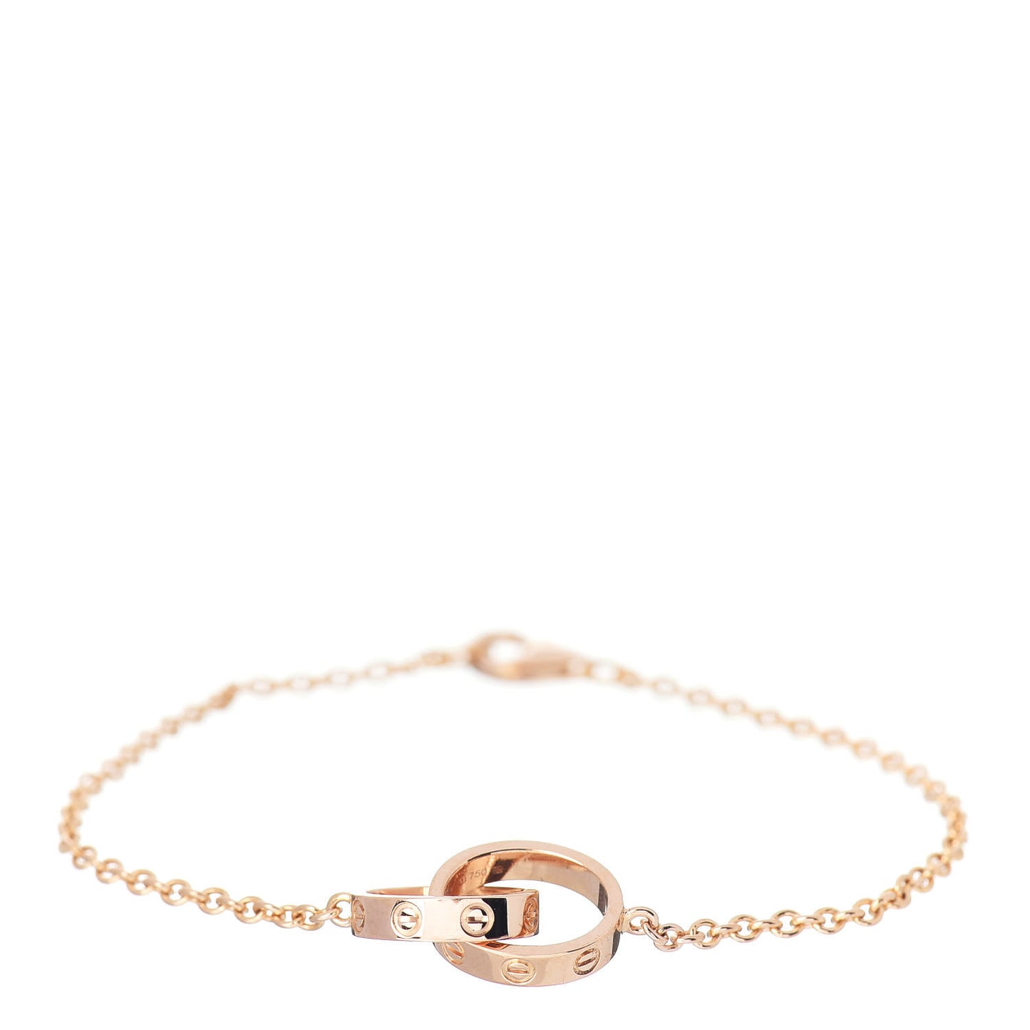 18K Pink Gold Interlocking LOVE Bracelet