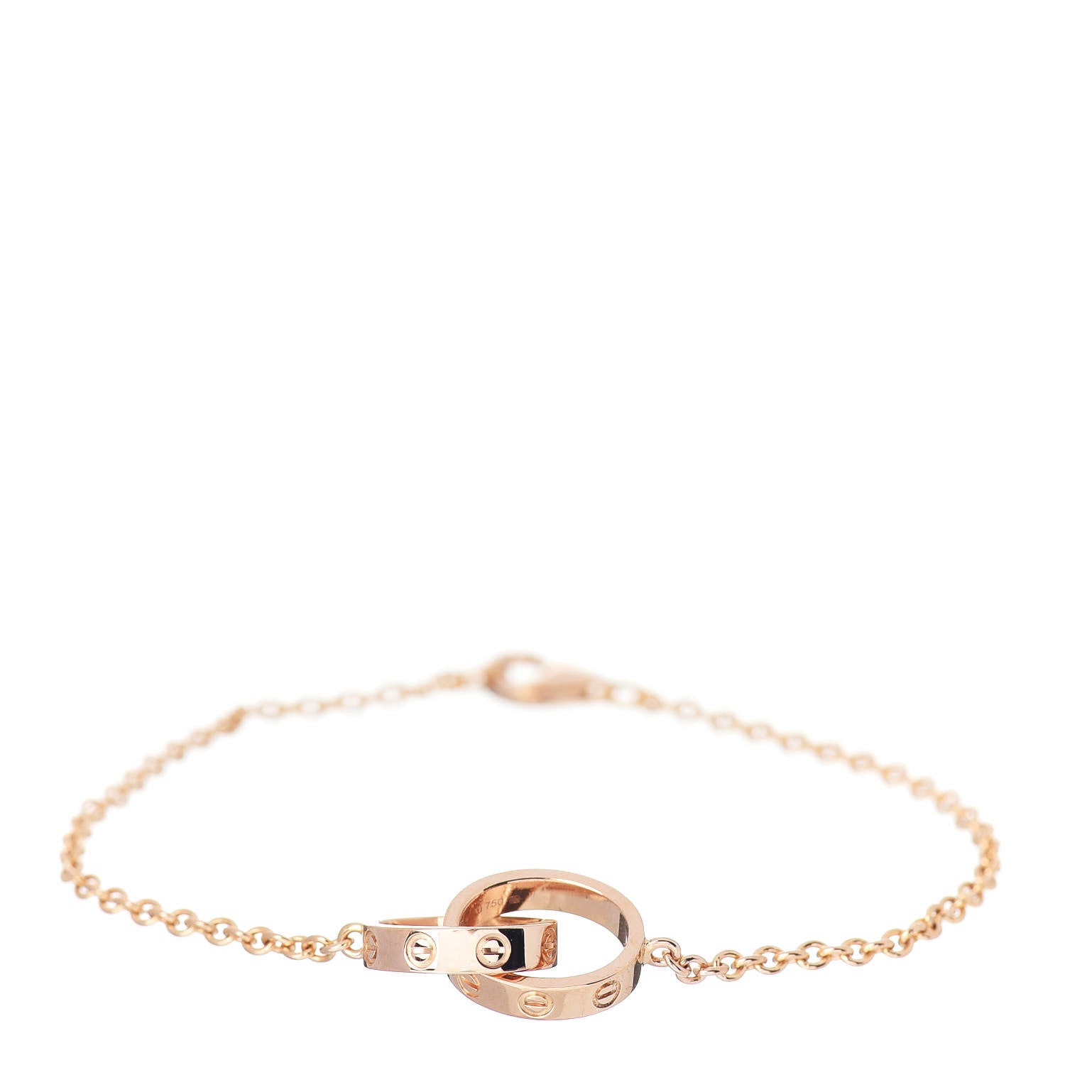Cartier 18K Pink Gold Interlocking LOVE Bracelet 1 of 4