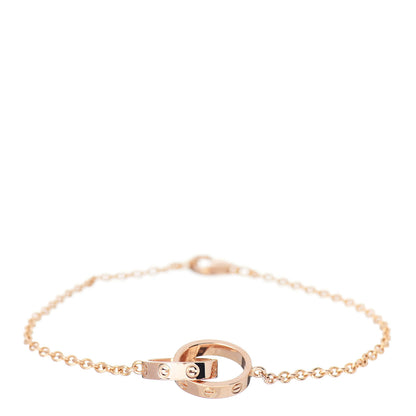 Cartier 18K Pink Gold Interlocking LOVE Bracelet 1 of 4