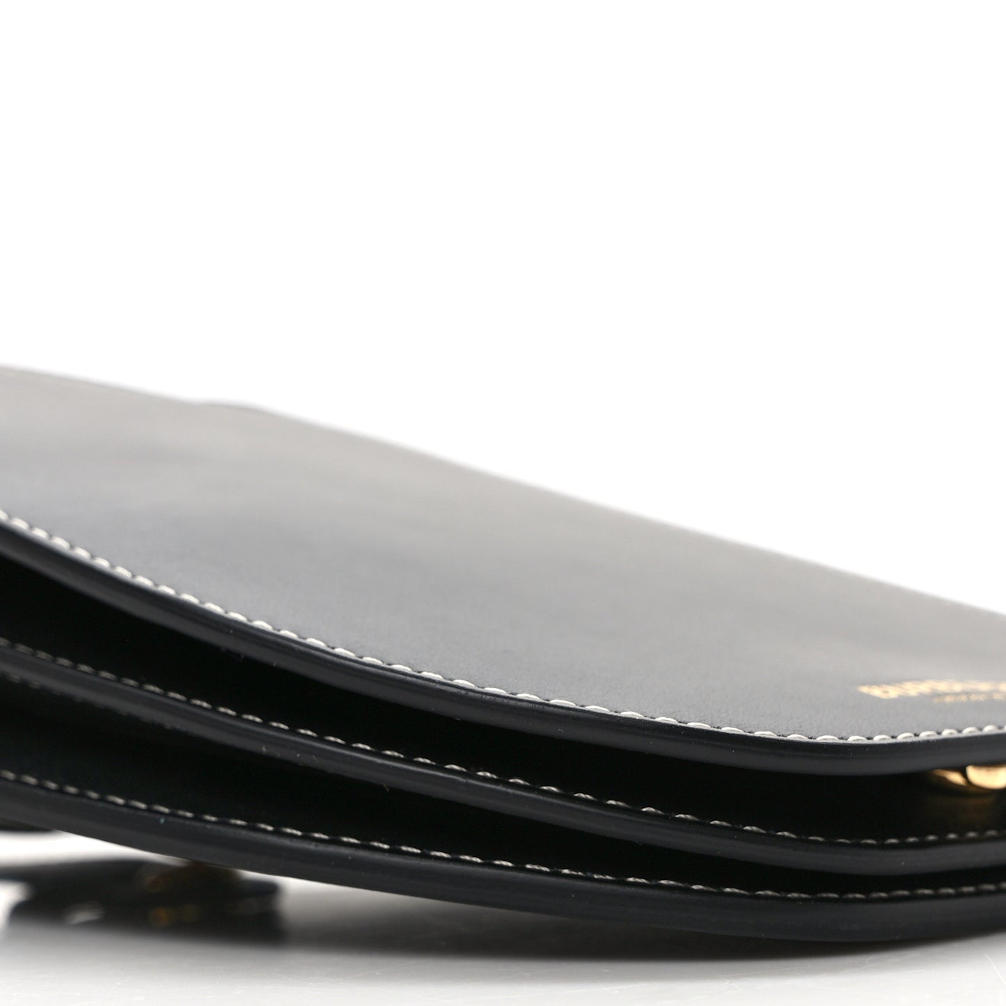 Calfskin Olympia Phone Case With Strap Black