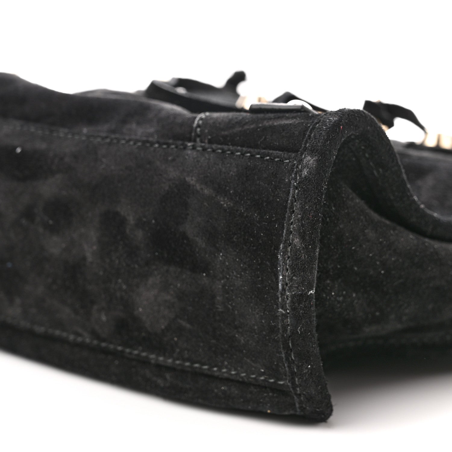 Balenciaga Baby Daim Suede Marble Hardware Mini City Black 10 of 11