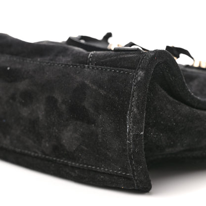 Balenciaga Baby Daim Suede Marble Hardware Mini City Black 10 of 11