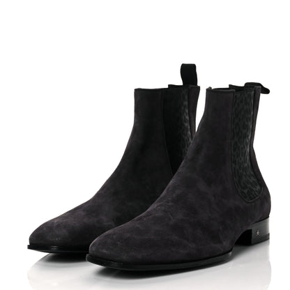 Jimmy Choo Suede Sawyer Chelsea Boots 43 Dark Grey 2 of 6