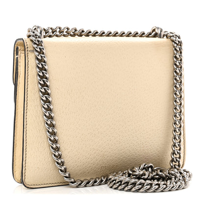 Gucci Textured Calfskin Crystal Mini Dionysus Shoulder Bag Mystic White 3 of 12