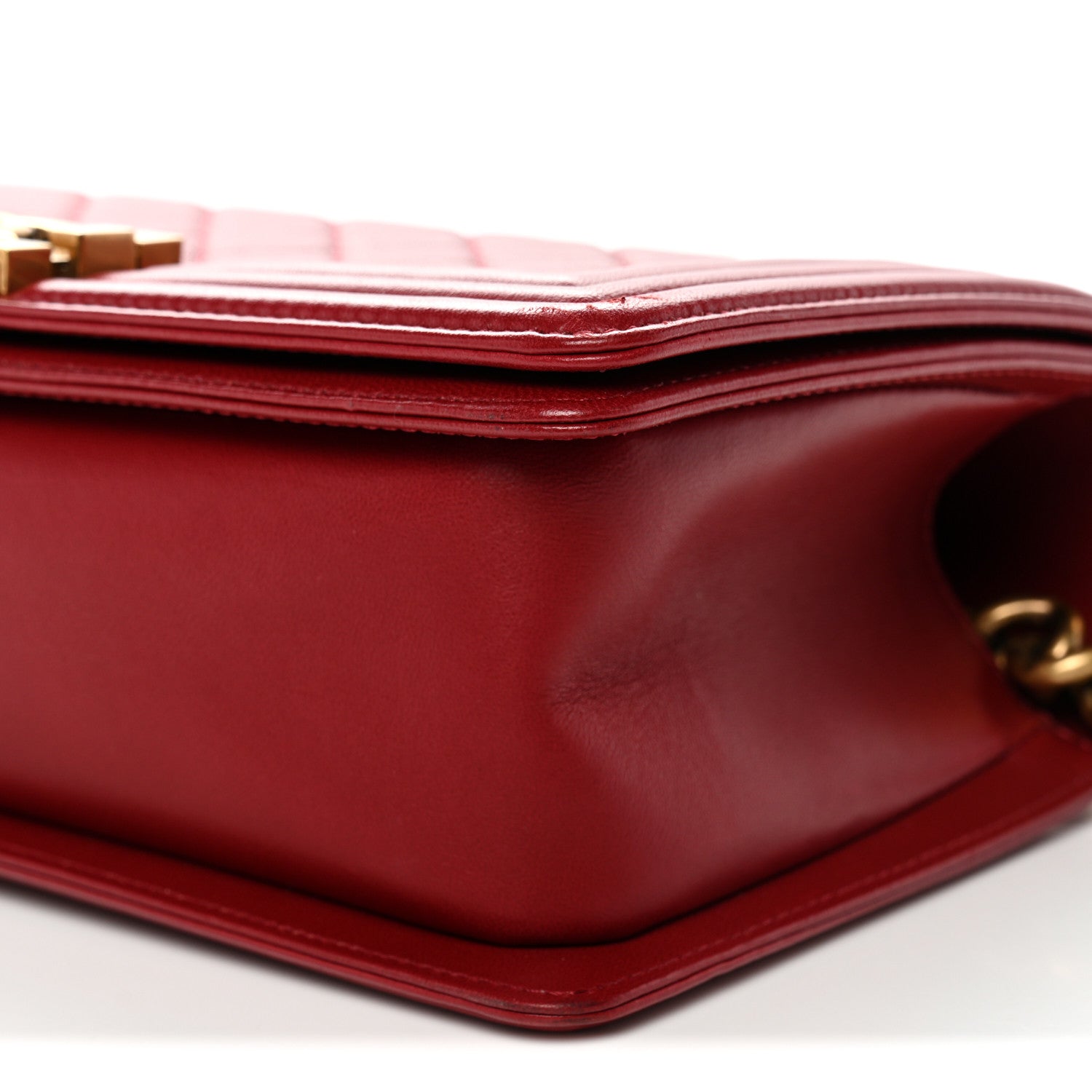 Chanel Lambskin Quilted Medium Boy Flap Red 10 of 11