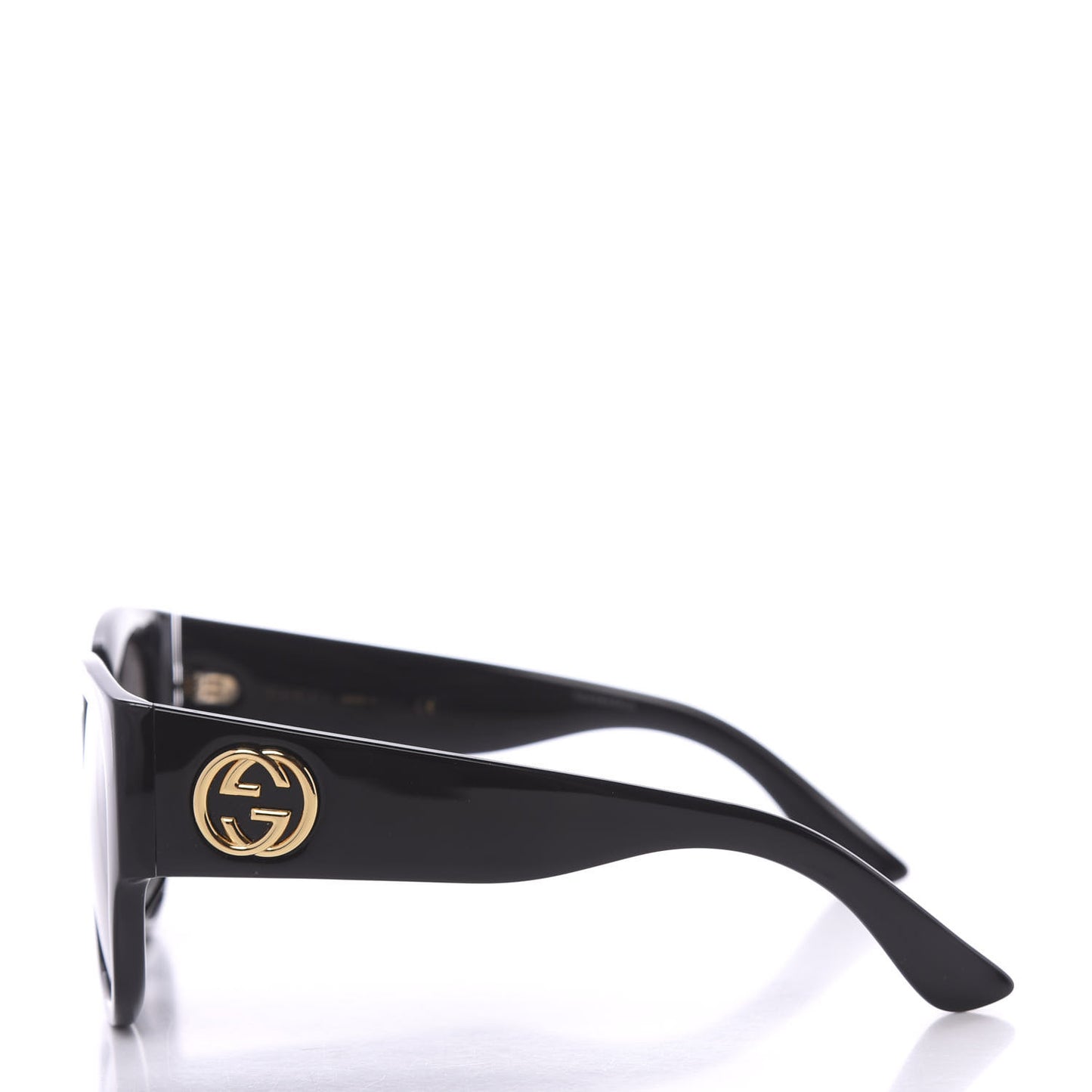 Acetate Square Frame Sunglasses GG0141S Black