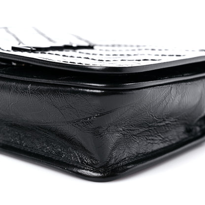 Saint Laurent Crinkled Calfskin Matelasse Monogram Niki Chain Wallet Black 9 of 9