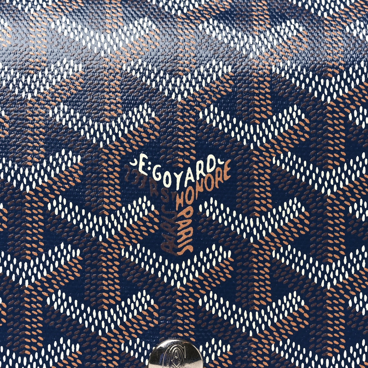 Goyardine Plumet Wallet Clutch Navy