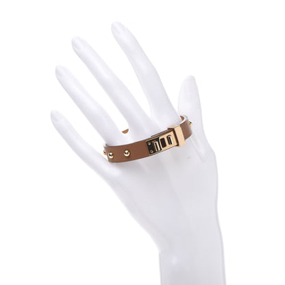 Hermes Swift Mini Dog Clous Ronds Bracelet T3 Gold 2 of 5