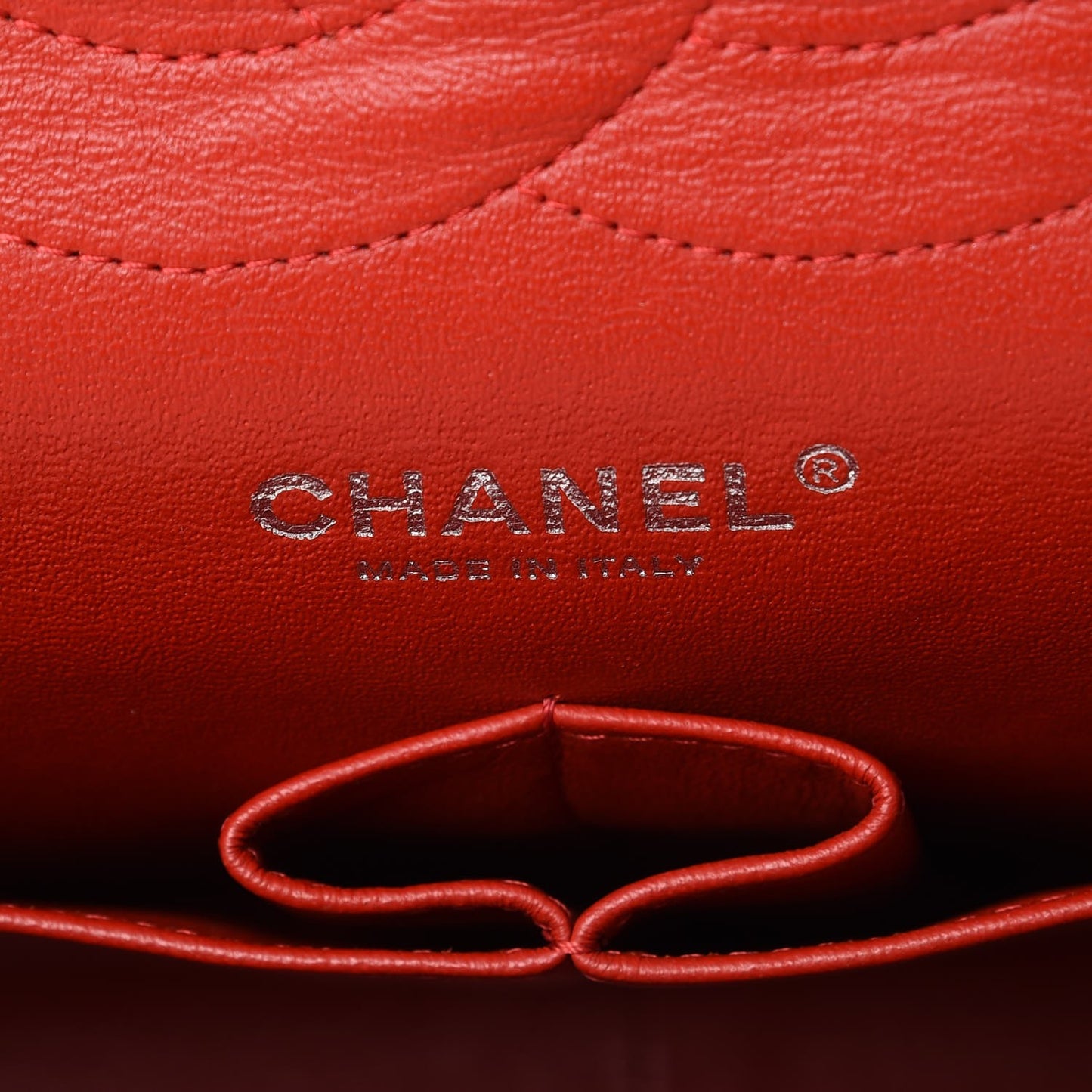 Lambskin Quilted Jumbo Double Flap Red
