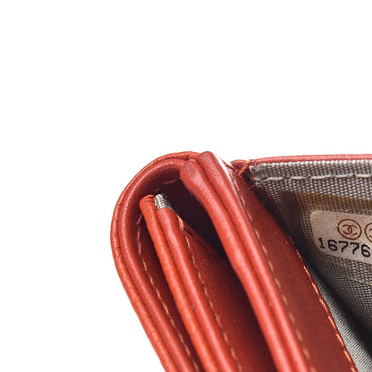 Chanel Caviar Timeless CC Compact French Wallet Red 6 of 6